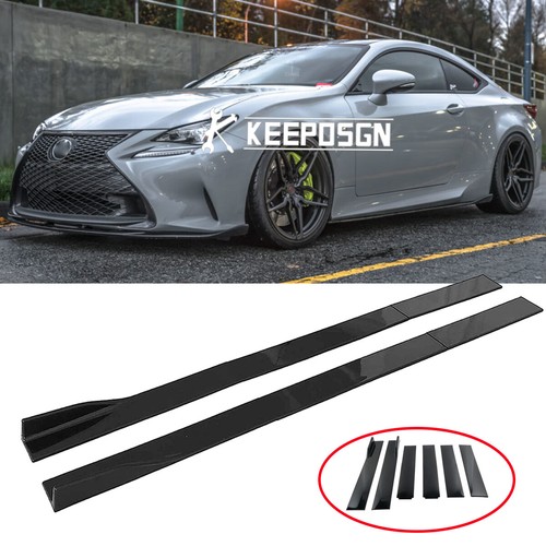 Gloss side skirts lower - 86.6",