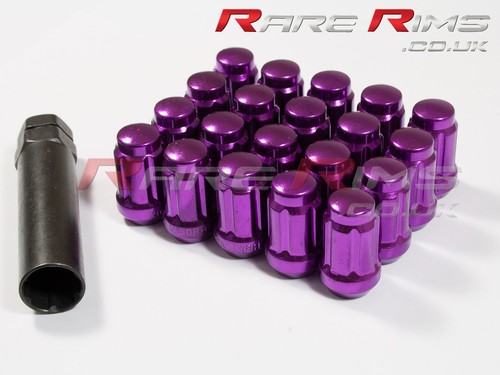 Purple spline wheel nuts 20 - purple,