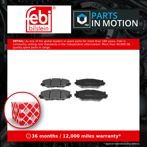 Brake pads set fits - brake, lexus